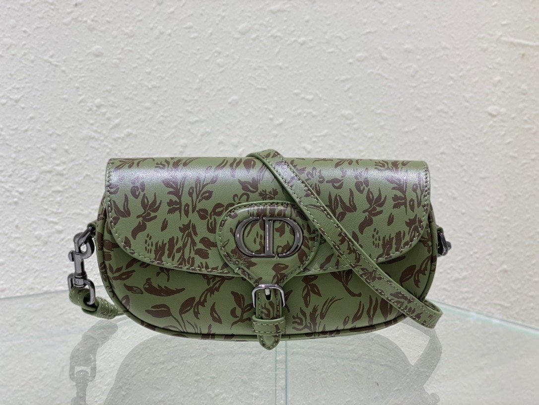 1:1 Replica Christian Dior Bobby East-West Bag Green, For Women, Women’s Handbags 8.5in/21cm CD