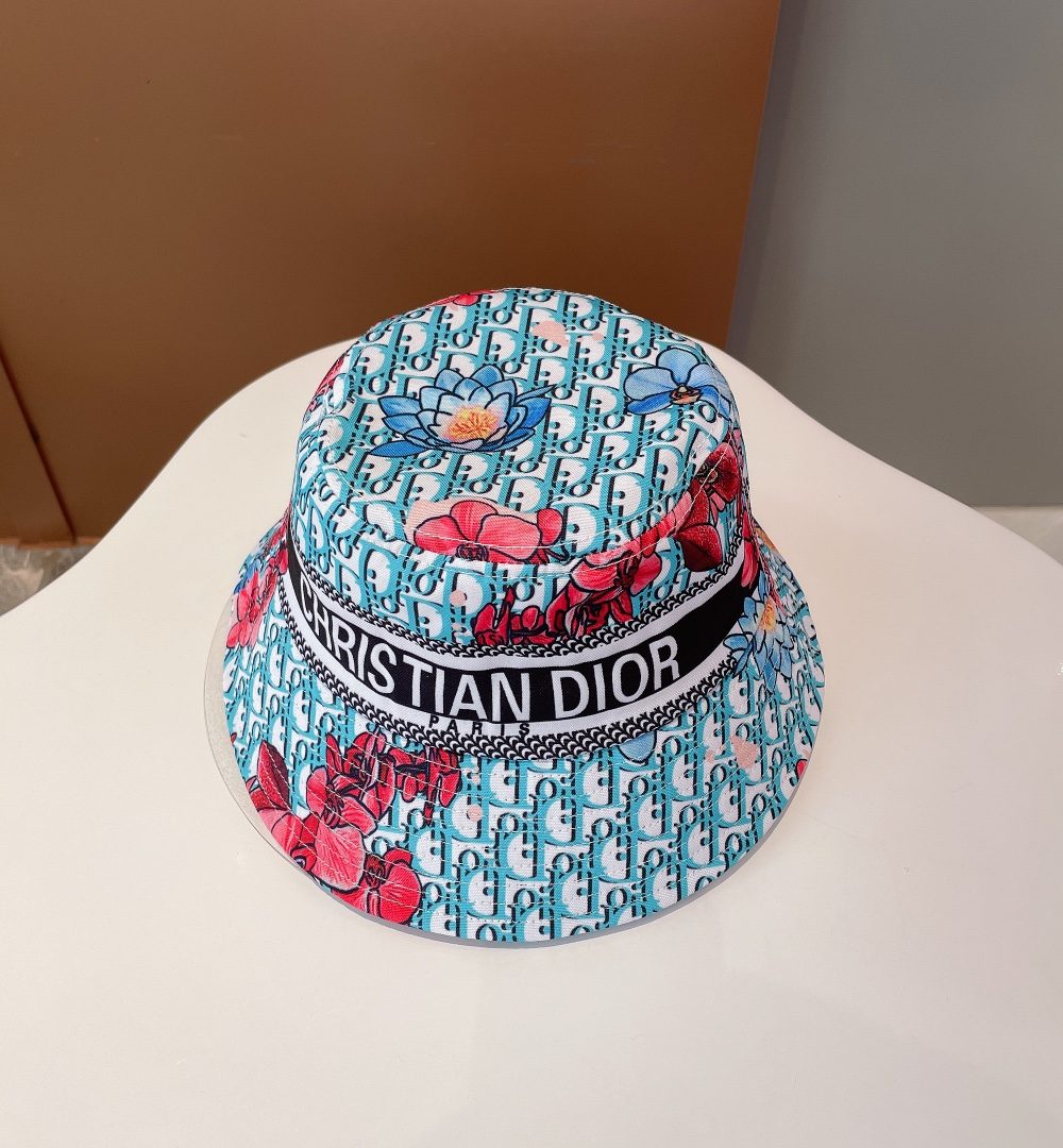 Christian Dior Bucket Hat Light Blue Hat
