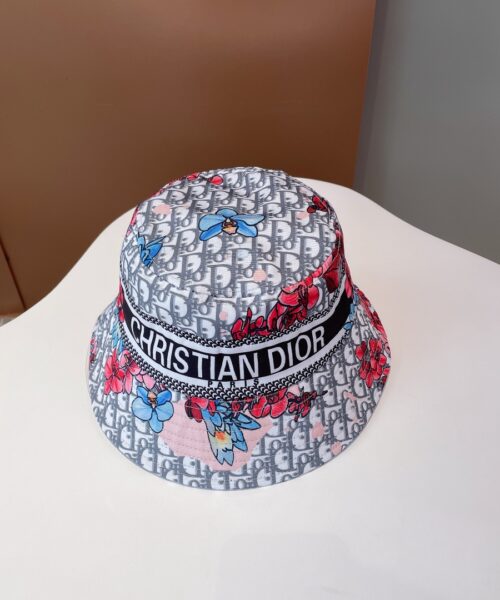 Christian Dior Bucket Hat Pink/White Hat