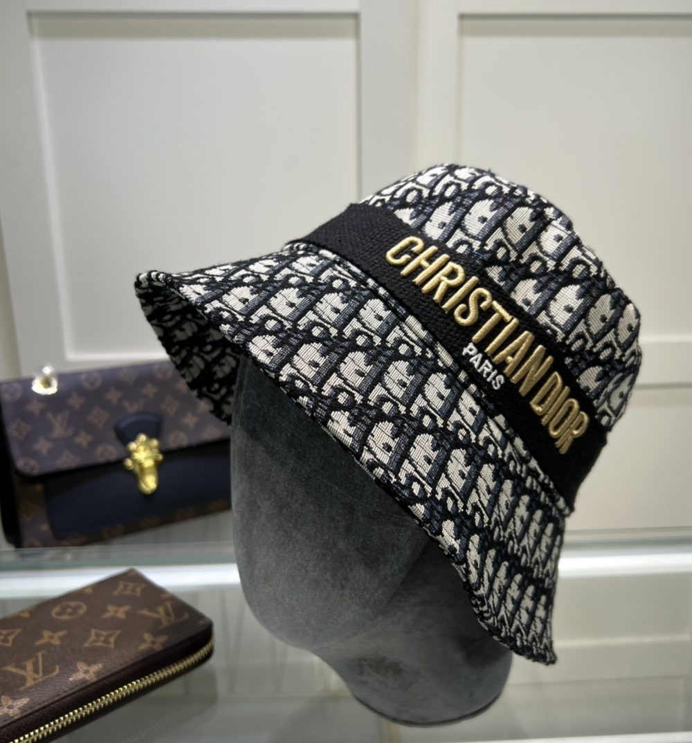 Christian Dior Dioresort Big Brim Hat Black Hat