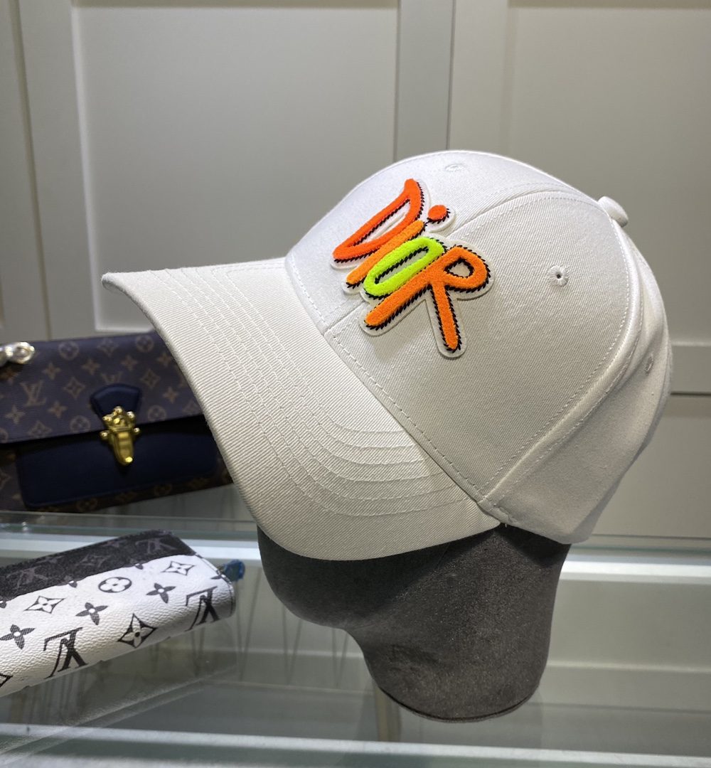 Christian Dior Jack Dior Baseball Cap In White