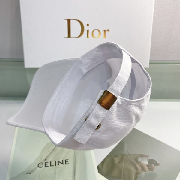 Christian Dior Jack Dior Baseball Cap In White