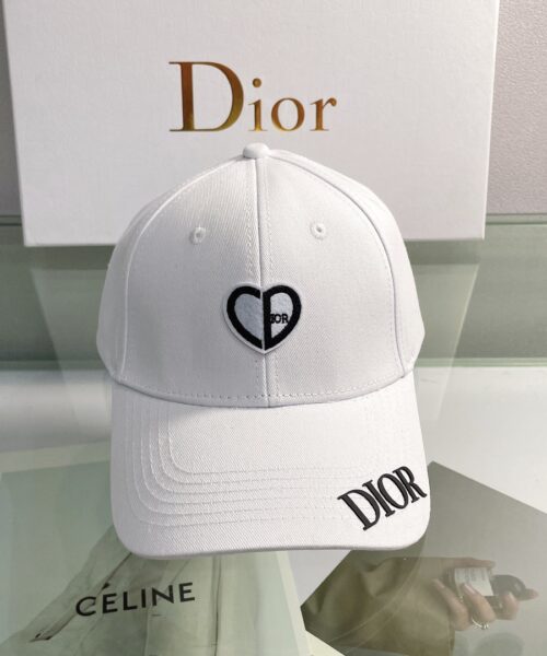 Christian Dior Jack Dior Baseball Cap In White