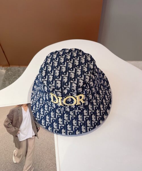 Christian Dior Jack Dior Bucket Hat Blue Hat