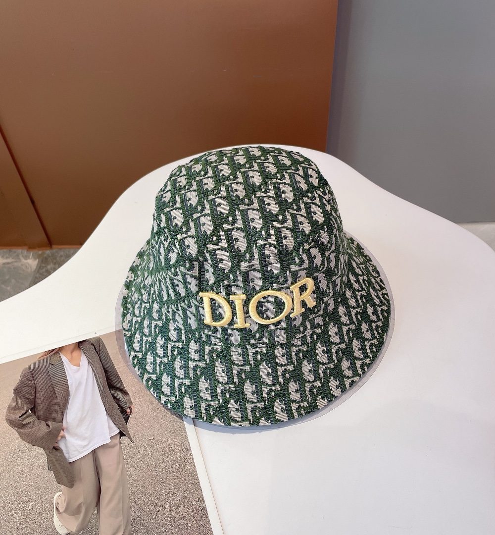 Christian Dior Jack Dior Bucket Hat Green Hat