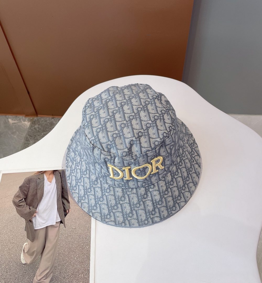 Christian Dior Jack Dior Bucket Hat Grey Hat