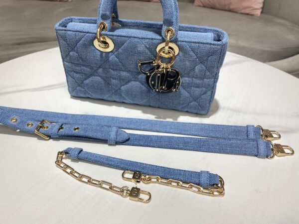 1:1 Replica Christian Dior Lady D-Joy Bag Blue, For Women, Women’s Handbags 26cm/10in CD M0540WTJA_M928