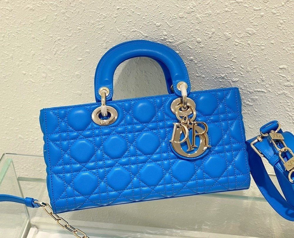 1:1 Replica Christian Dior Lady D-Joy Bag Blue, For Women, Women’s Handbags 26cm/10in CD