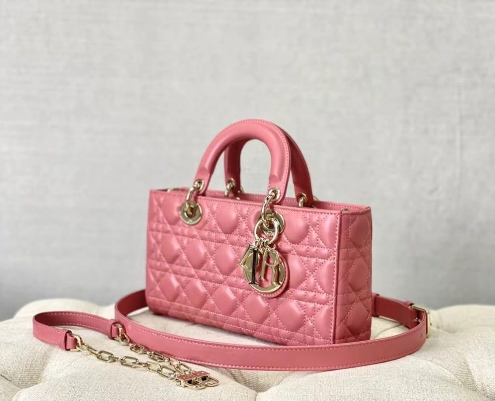 1:1 Replica Christian Dior Lady D-Joy Bag Pink, For Women Women's Handbags, 26cm CD