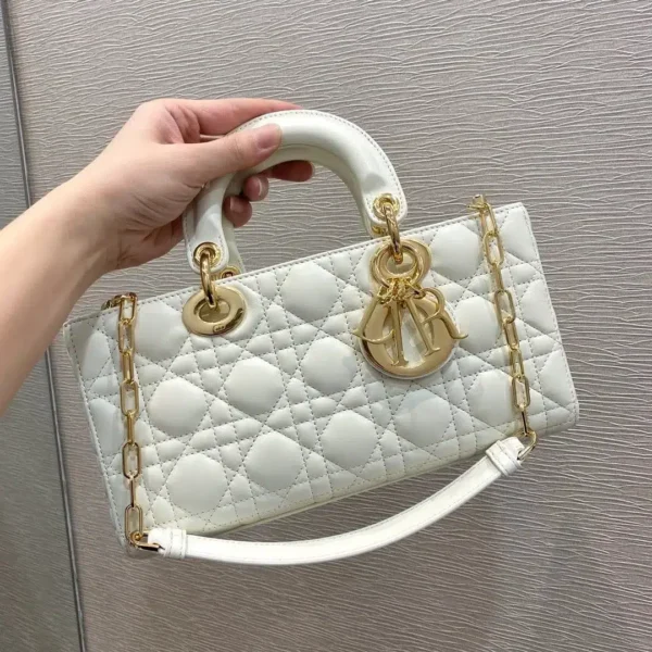 1:1 Replica Christian Dior Lady D-Joy Bag, White, For Women Women's Handbags, 26cm CD