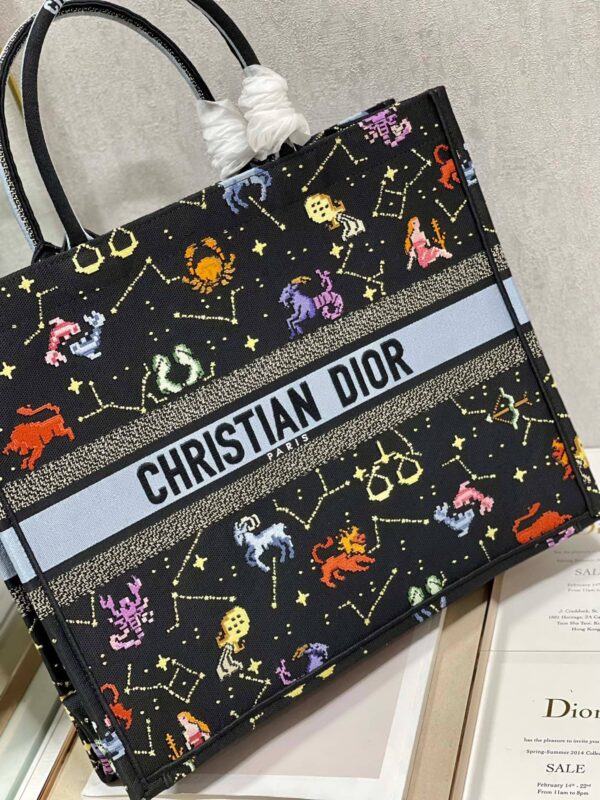 1:1 Replica Christian Dior Large Dior Book Tote Black, For Women, Women’s Handbags 16.5in/42cm CD