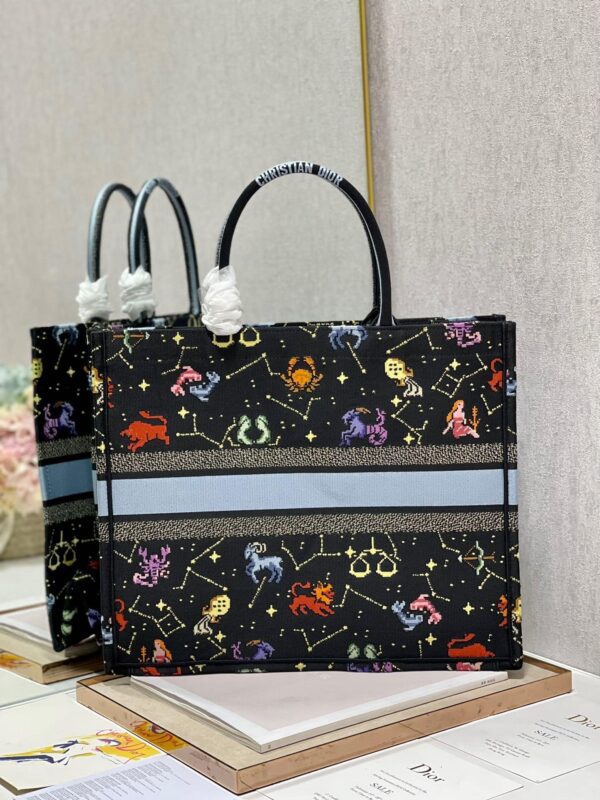 1:1 Replica Christian Dior Large Dior Book Tote Black, For Women, Women’s Handbags 16.5in/42cm CD