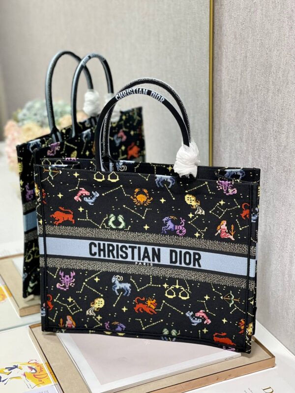 1:1 Replica Christian Dior Large Dior Book Tote Black, For Women, Women’s Handbags 16.5in/42cm CD