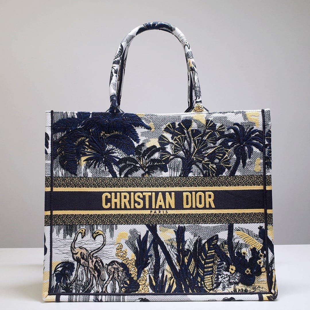 1:1 Replica Christian Dior Large Dior Book Tote Black Multicolor, For Women, Women’s Handbags 16.5in/42cm CD