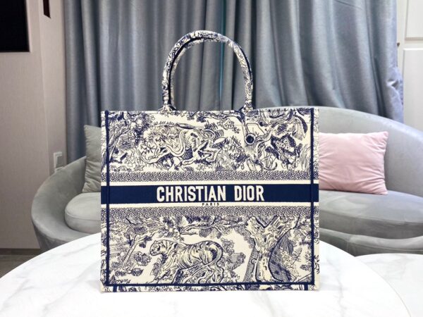 1:1 Replica Christian Dior Large Dior Book Tote Blue Multicolor, For Women, Women’s Handbags 16.5in/42cm CD
