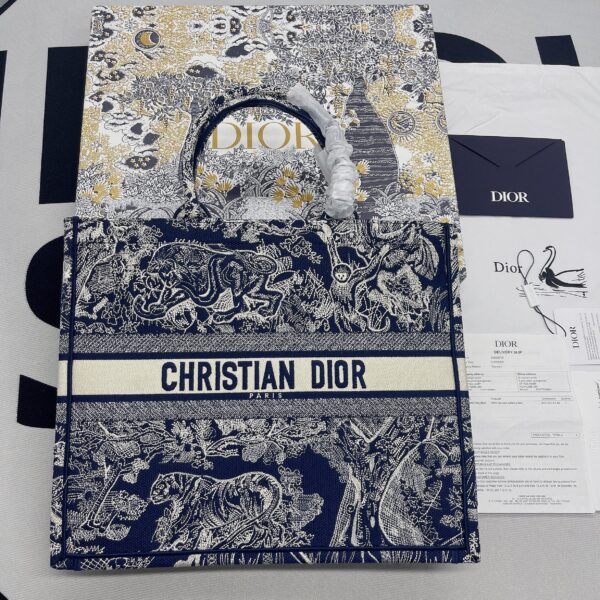 1:1 Replica Christian Dior Large Dior Book Tote Blue Multicolor, For Women, Women’s Handbags 16.5in/42cm CD M1286ZRGO_M928