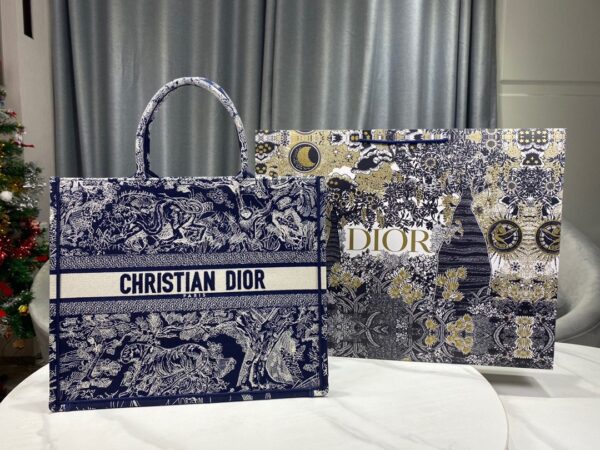 1:1 Replica Christian Dior Large Dior Book Tote Blue Multicolor, For Women, Women’s Handbags 16.5in/42cm CD M1286ZRGO_M928