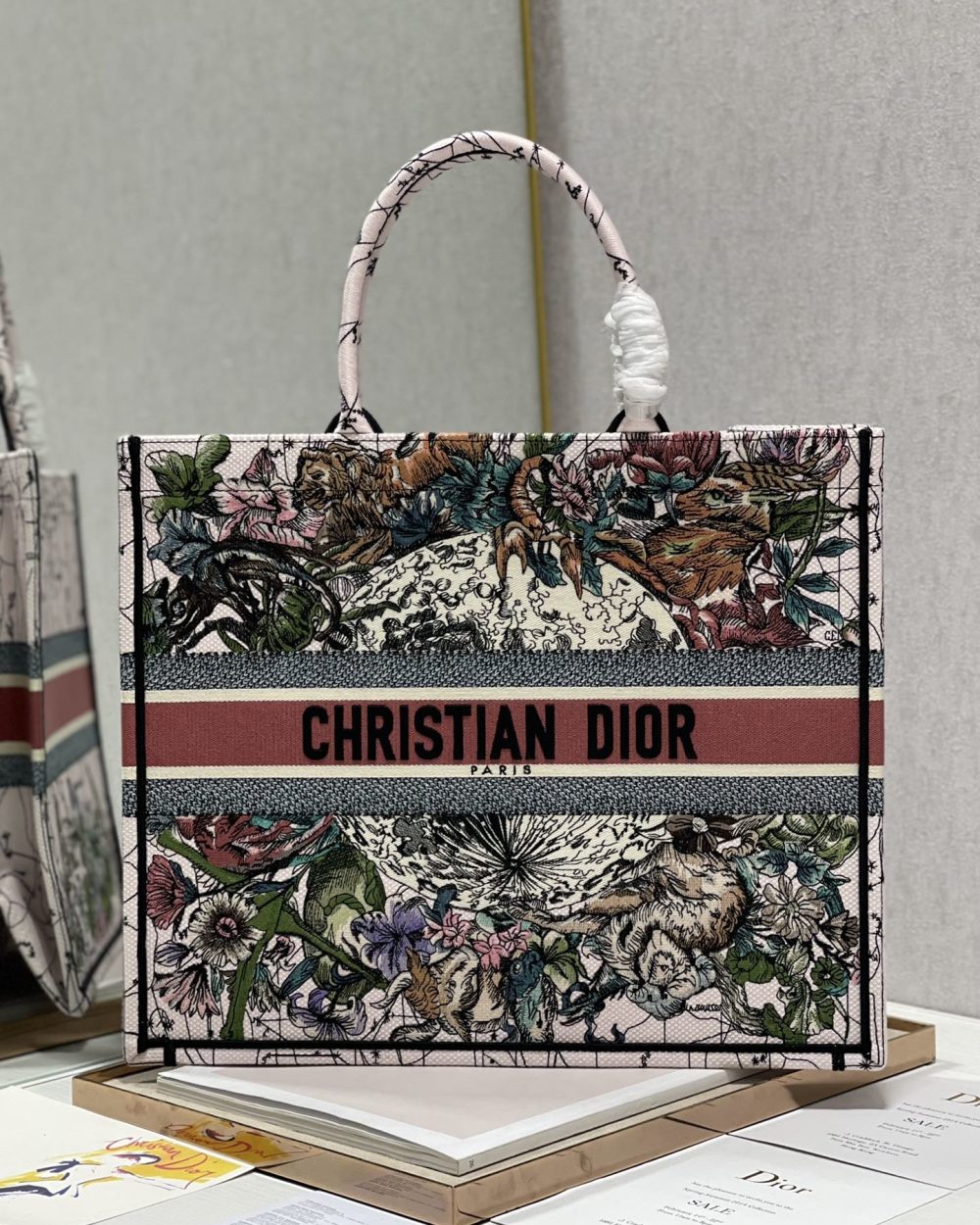 1:1 Replica Christian Dior Large Dior Book Tote Multicolor Dior Constellation Embroidery, Multicolor, For Women Women’s Handbags, Shoulder Bags, 42cm CD