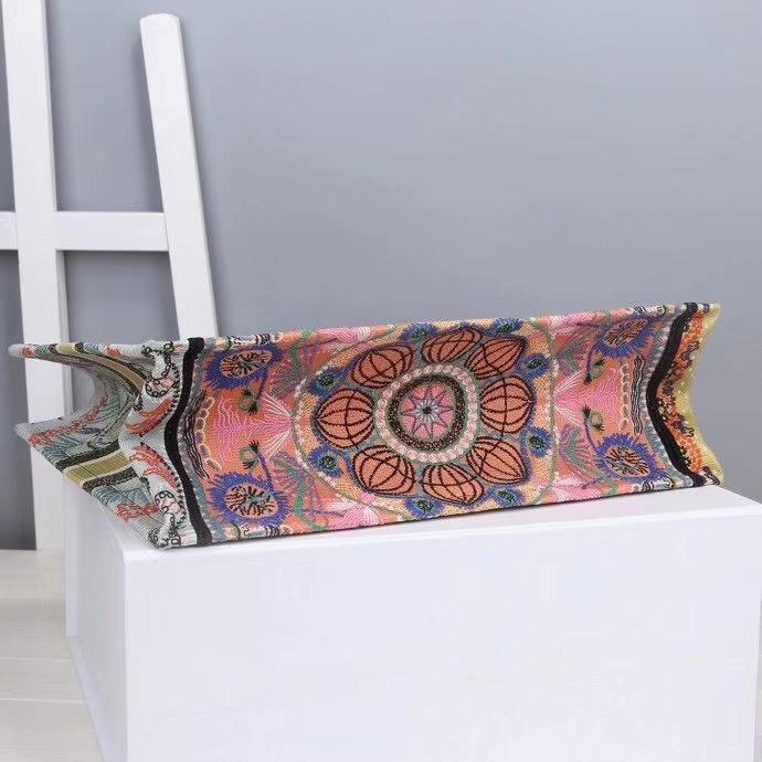 1:1 Replica Christian Dior Large Dior Book Tote Multicolor Dior In Lights Embroidery, Pink Multicolor, For Women Women’s Handbags, Shoulder Bags, 42cm CD 3 1:1 Replica Christian Dior Large Dior Book Tote Multicolor Dior In Lights Embroidery, Pink Multicolor, For Women Women’s Handbags, Shoulder Bags, 42cm CD - Image 3