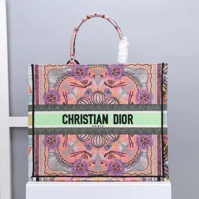 1:1 Replica Christian Dior Large Dior Book Tote Multicolor Dior In Lights Embroidery, Pink Multicolor, For Women Women’s Handbags, Shoulder Bags, 42cm CD 1 1:1 Replica Christian Dior Large Dior Book Tote Multicolor Dior In Lights Embroidery, Pink Multicolor, For Women Women’s Handbags, Shoulder Bags, 42cm CD