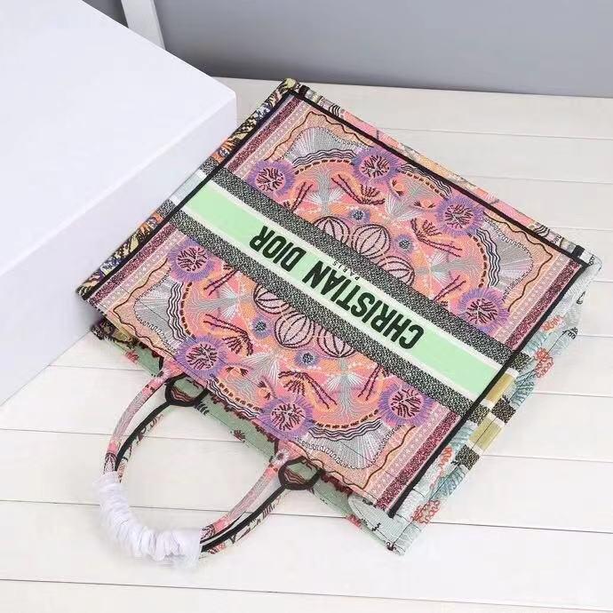 1:1 Replica Christian Dior Large Dior Book Tote Multicolor Dior In Lights Embroidery, Pink Multicolor, For Women Women’s Handbags, Shoulder Bags, 42cm CD 5 1:1 Replica Christian Dior Large Dior Book Tote Multicolor Dior In Lights Embroidery, Pink Multicolor, For Women Women’s Handbags, Shoulder Bags, 42cm CD - Image 5