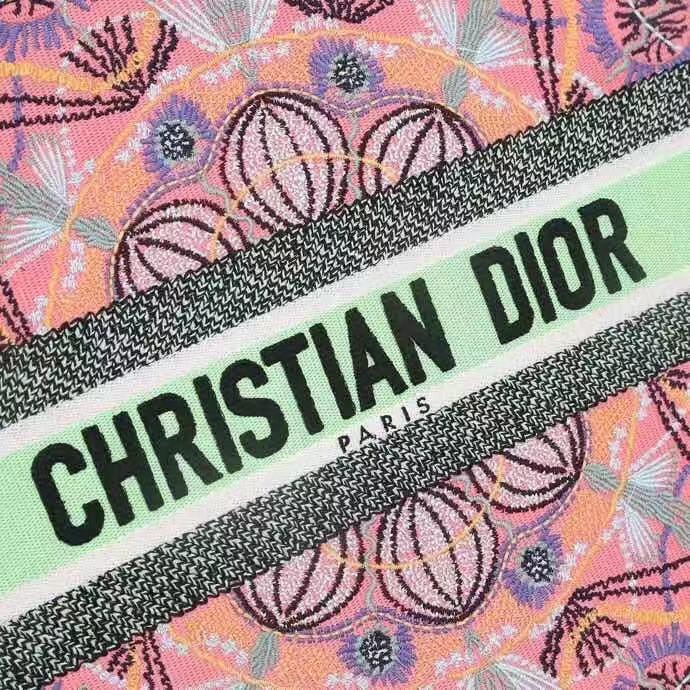 1:1 Replica Christian Dior Large Dior Book Tote Multicolor Dior In Lights Embroidery, Pink Multicolor, For Women Women’s Handbags, Shoulder Bags, 42cm CD 6 1:1 Replica Christian Dior Large Dior Book Tote Multicolor Dior In Lights Embroidery, Pink Multicolor, For Women Women’s Handbags, Shoulder Bags, 42cm CD - Image 6