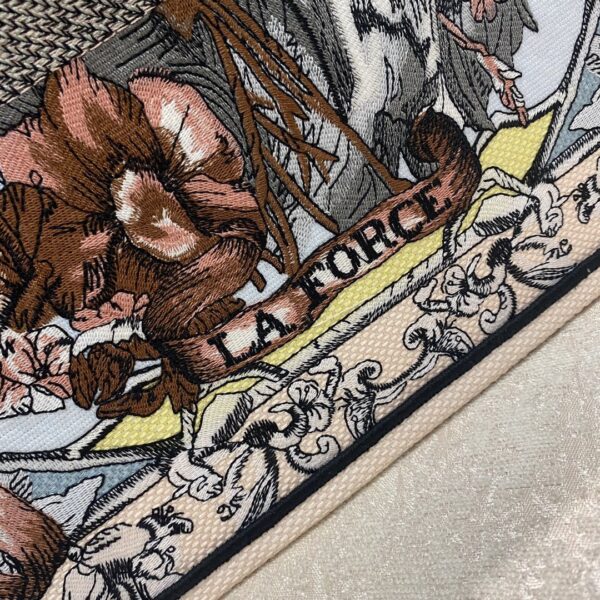 1:1 Replica Christian Dior Large Dior Book Tote Multicolor La Force Embroidery, Multicolor, For Women Women’s Handbags, Shoulder Bags, 42cm CD M1286ZFOR_M884