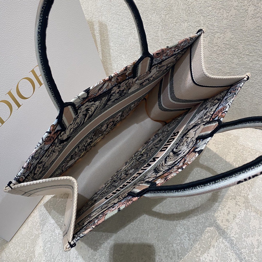 1:1 Replica Christian Dior Large Dior Book Tote Multicolor La Force Embroidery, Multicolor, For Women Women’s Handbags, Shoulder Bags, 42cm CD M1286ZFOR_M884 2 1:1 Replica Christian Dior Large Dior Book Tote Multicolor La Force Embroidery, Multicolor, For Women Women’s Handbags, Shoulder Bags, 42cm CD M1286ZFOR_M884 - Image 2