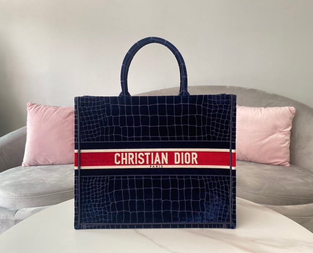 1:1 Replica Christian Dior Large Dior Book Tote Red Blue, For Women, Women’s Handbags 16.5in/42cm CD