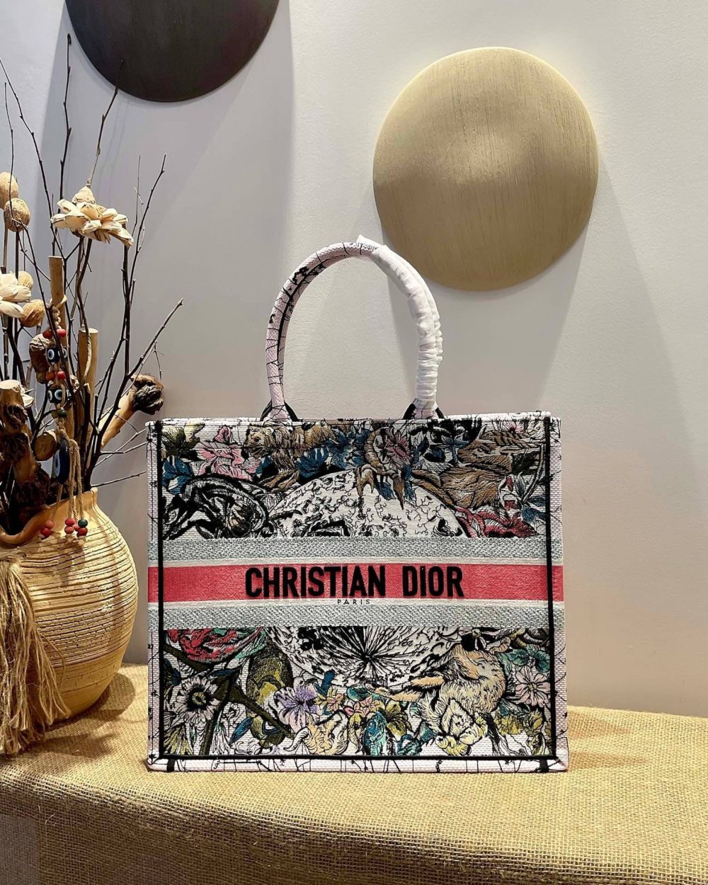 1:1 Replica Christian Dior Large Dior Book Tote Red Multicolor, For Women, Women’s Handbags 16.5in/42cm CD