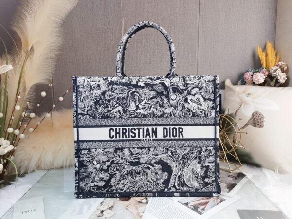 1:1 Replica Christian Dior Large Dior Book Tote White, For Women, Women’s Handbags 16.5in/42cm CD