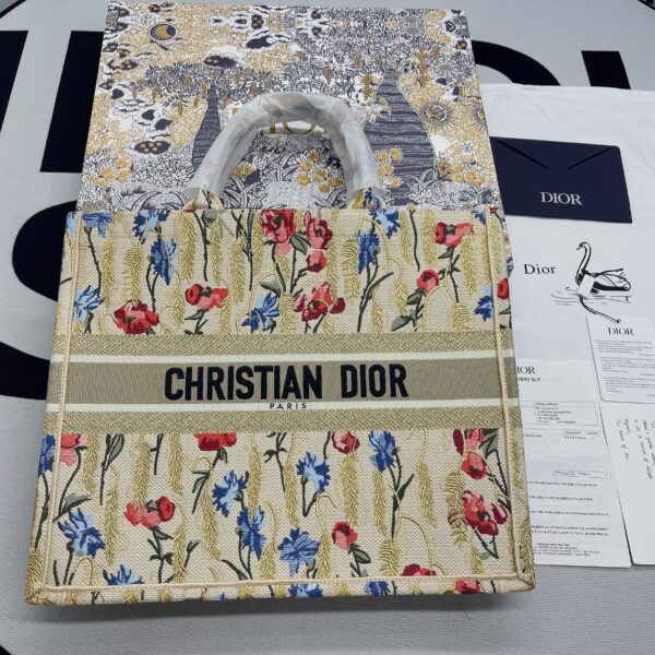 1:1 Replica Christian Dior Large Dior Book Tote White Multicolor, For Women, Women’s Handbags 16.5in/42cm CD