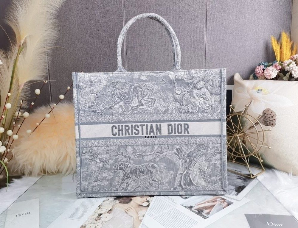 1:1 Replica Christian Dior Large Dior Book Tote White Multicolor, For Women, Women’s Handbags 16.5in/42cm CD