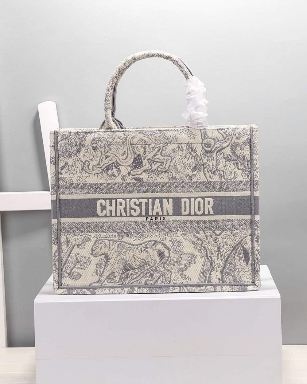 1:1 Replica Christian Dior Medium Dior Book Tote Gray, For Women, Women’s Handbags 14in/36cm CD M1296ZTDT_M932
