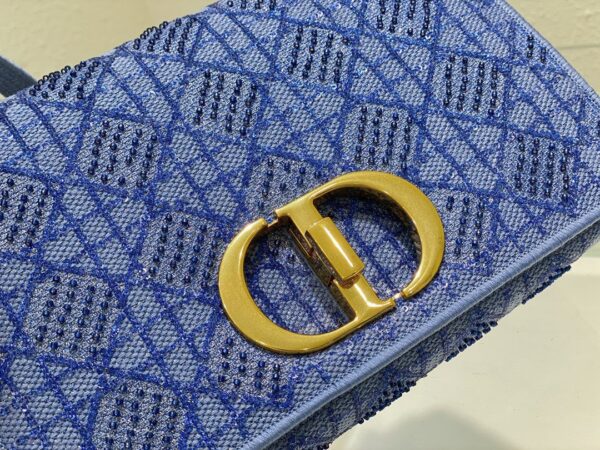 1:1 Replica Christian Dior Medium Dior Caro Bag Blue, For Women, Women’s Handbags 27.5cm/10.8in CD