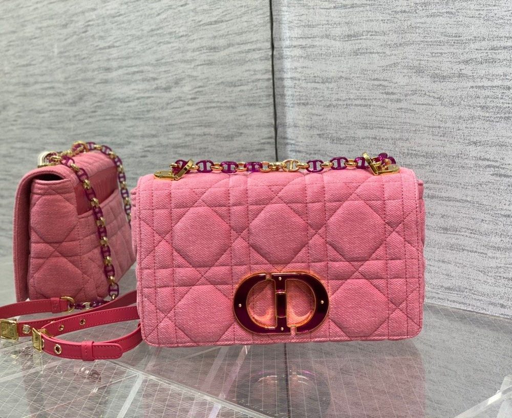 1:1 Replica Christian Dior Medium Dior Caro Bag Pink, For Women, Women’s Handbags 25.5cm/10in CD M9242WTJF_M929