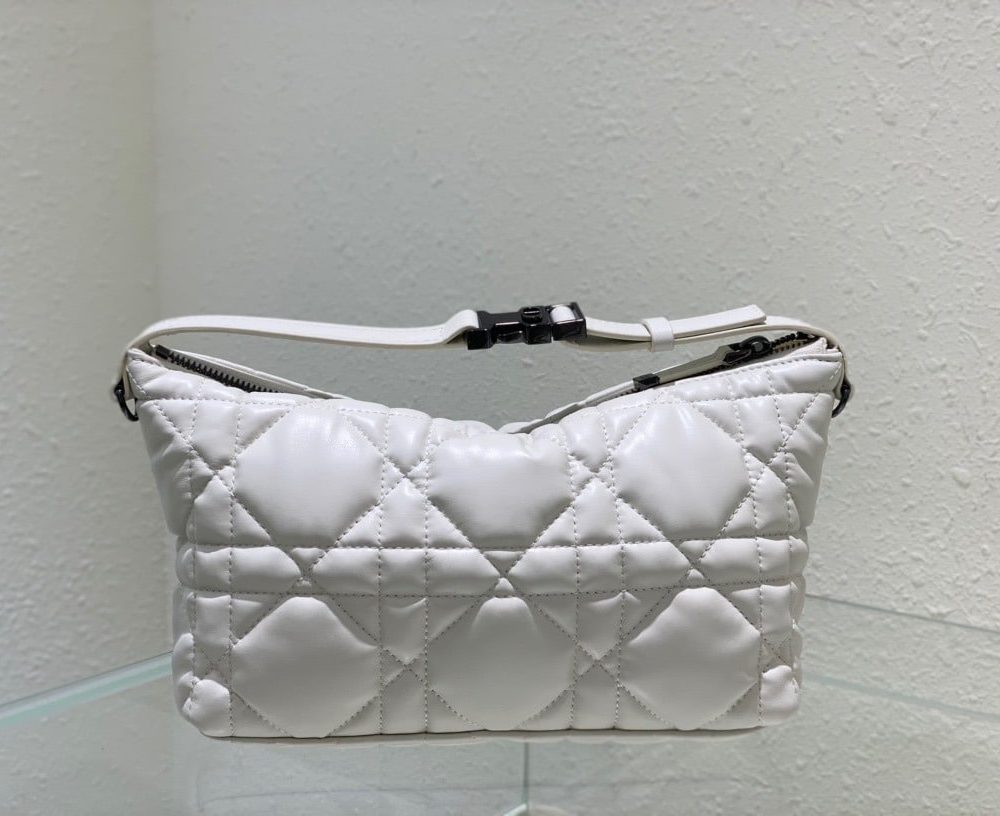 1:1 Replica Christian Dior Medium DiorTravel Nomad Pouch White, For Women, Women’s Handbags 8.5in/22cm CD S5554BMIG_M030