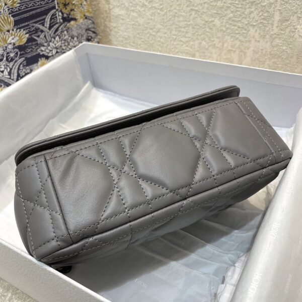 1:1 Replica Christian Dior Mini Dior Caro Bag Gray Padded Macrocannage, Gray, For Women Women’s Handbags, Crossbody Bags, 20cm CD