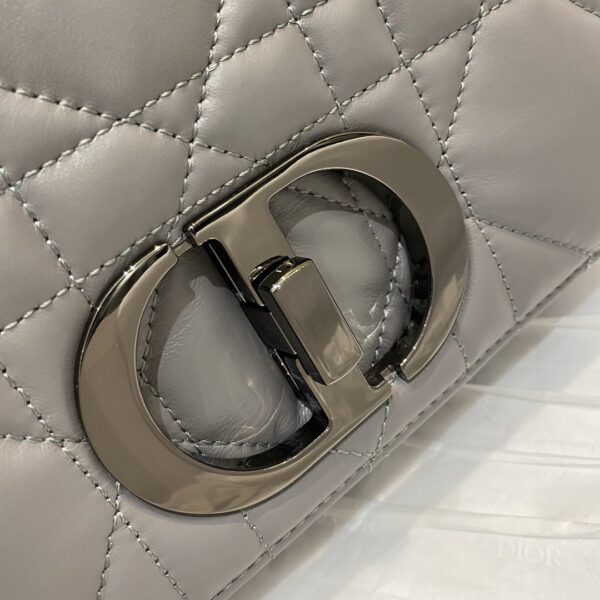 1:1 Replica Christian Dior Mini Dior Caro Bag Gray Padded Macrocannage, Gray, For Women Women’s Handbags, Crossbody Bags, 20cm CD