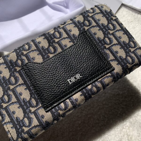 1:1 Replica Christian Dior Oblique Brown Clutch Women's Wallet 20cm/7.8in CD