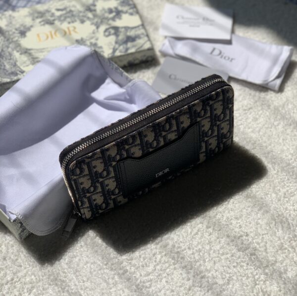 1:1 Replica Christian Dior Oblique Brown Clutch Women's Wallet 20cm/7.8in CD