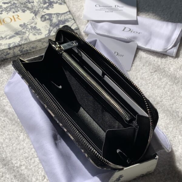 1:1 Replica Christian Dior Oblique Brown Clutch Women's Wallet 20cm/7.8in CD