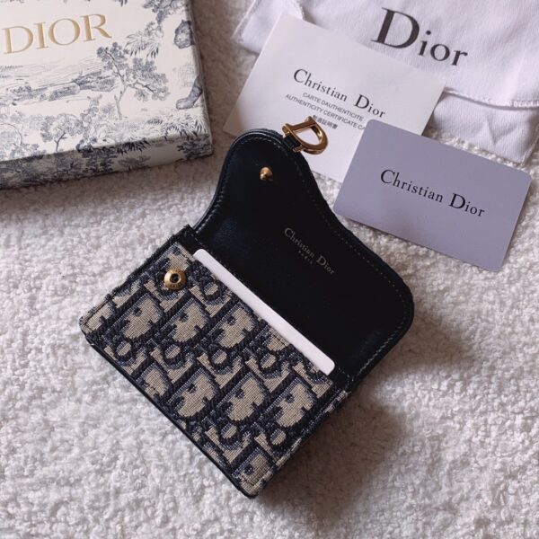1:1 Replica Christian Dior Oblique Saddle Begie Wallet 11cm