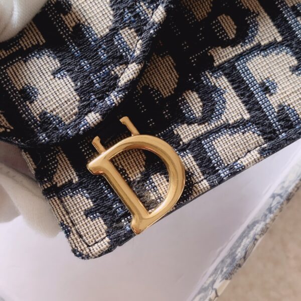 1:1 Replica Christian Dior Oblique Saddle Begie Wallet 11cm
