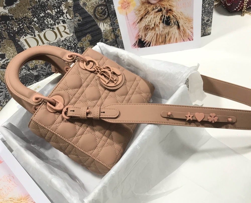 1:1 Replica Christian Dior Smal Lady Dior My ABCDIOR Bag Brown For Women 8in/20cm CD