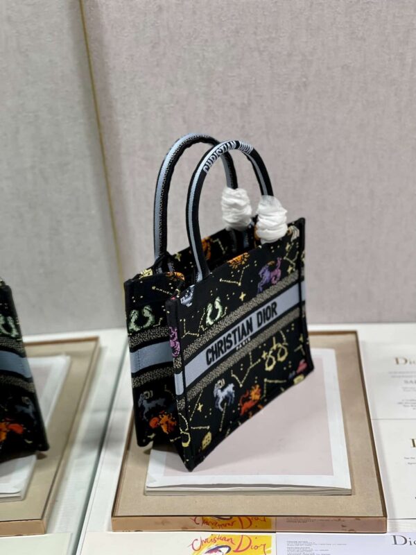 1:1 Replica Christian Dior Small Dior Book Tote Black, For Women, Women’s Handbags 26.5cm/10.5in CD