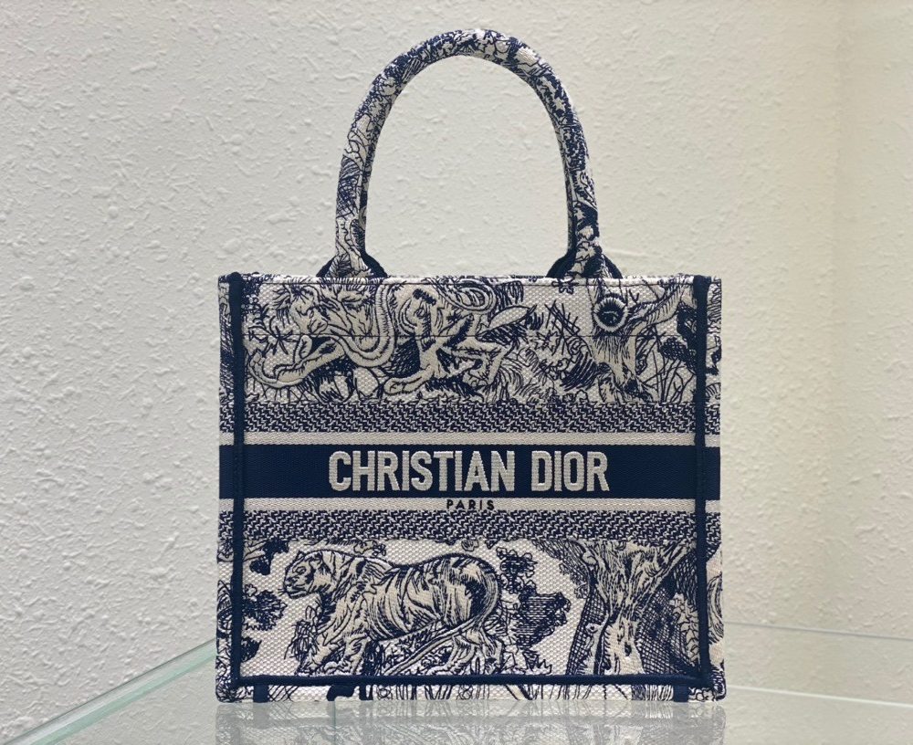 1:1 Replica Christian Dior Small Dior Book Tote Blue, For Women, Women’s Handbags 26.5cm/10.5in CD M1265ZRGO_M928