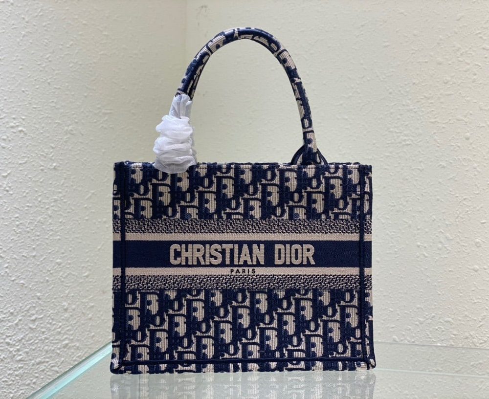 1:1 Replica Christian Dior Small Dior Book Tote Blue, For Women, Women’s Handbags 26.5cm/10.5in CD M1265ZRIW_M928