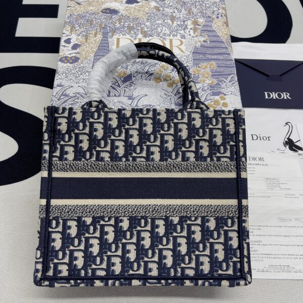 1:1 Replica Christian Dior Small Dior Book Tote Blue, For Women, Women’s Handbags 26.5cm/10.5in CD M1265ZRIW_M928