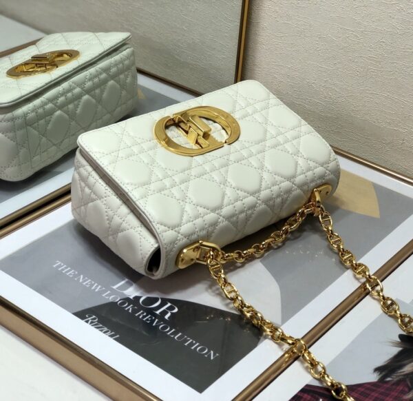 1:1 Replica Christian Dior Small Dior Caro Bag, White, For Women Women’s Handbags, Shoulder Bags, Crossbody Bags, 20cm CD M9241UWHC_M35U